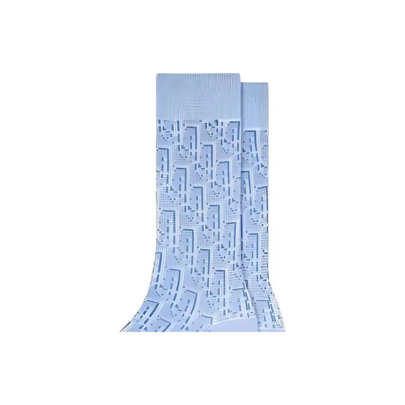 DIOR OBLIQUE SS23 Knee High Socks Men's 1 Pack Blue-2