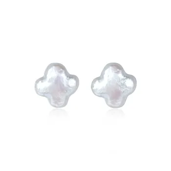 LAPTITE Pearl S925 Sterling Silver Stud Hypoallergenic Earrings Women's