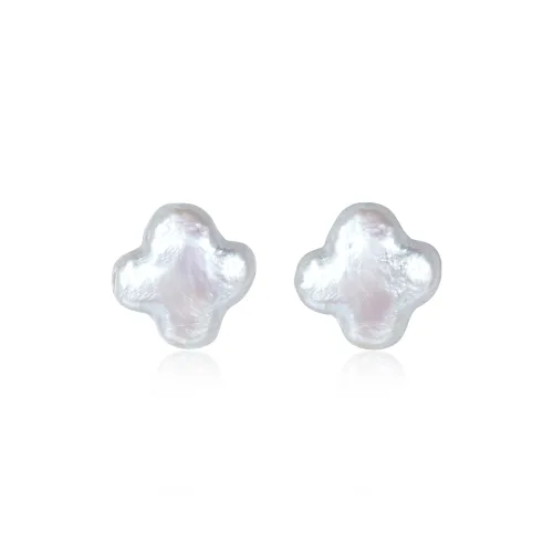 LAPTITE Pearl S925 Sterling Silver Stud Hypoallergenic Earrings Women's
