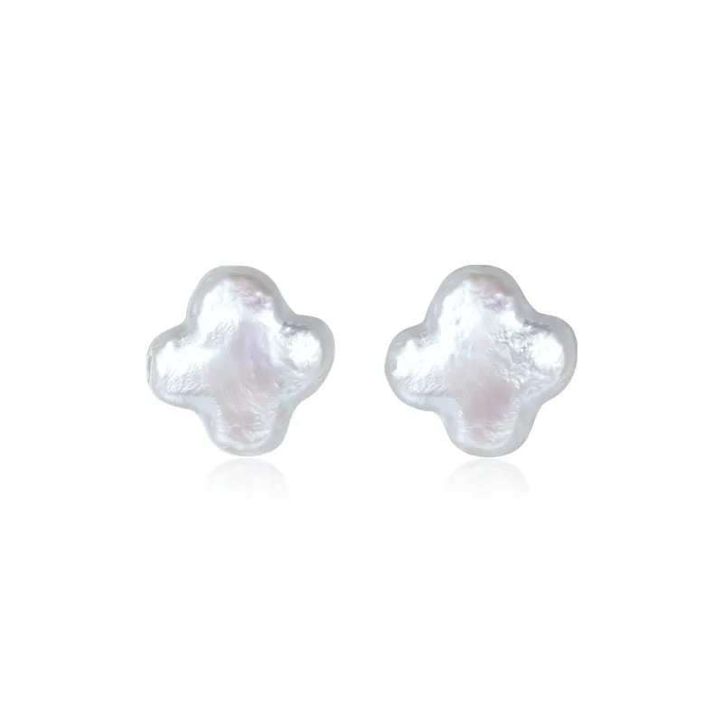 LAPTITE Pearl S925 Sterling Silver Stud Hypoallergenic Earrings Women's-0