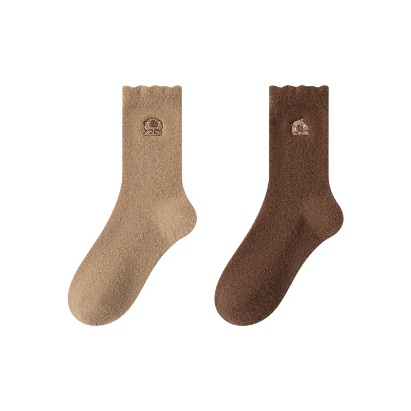 XXLLG Mid Calf Socks Women's 2 Pack-5