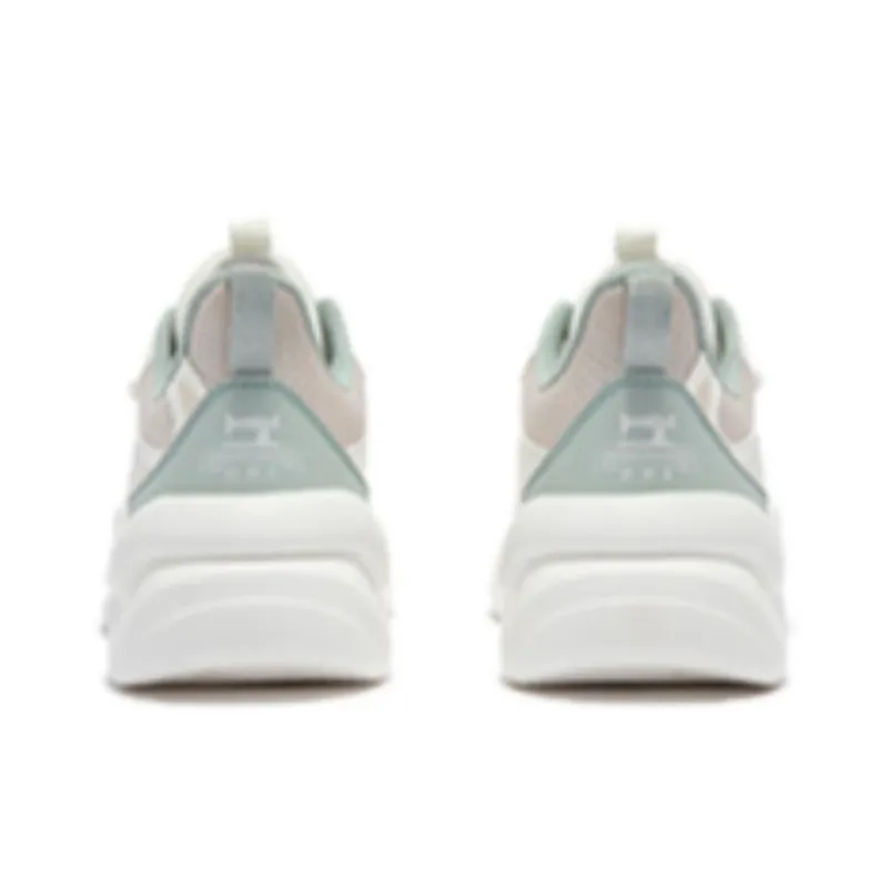361° Life Collection Anti Slip Wear Resistant Low Top Casual Shoes Women's White Green Pink-2