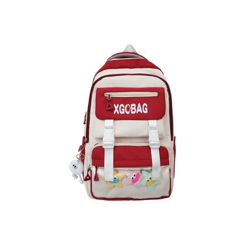 SUN ERATH&U Nylon Backpack Regular Unisex Black Blue/Khaki/Purple/Pink/Red-13