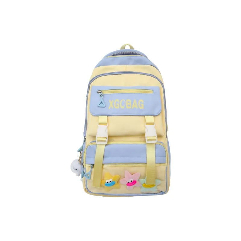 SUN ERATH&U Nylon Backpack Regular Unisex Black Blue/Khaki/Purple/Pink/Red-5