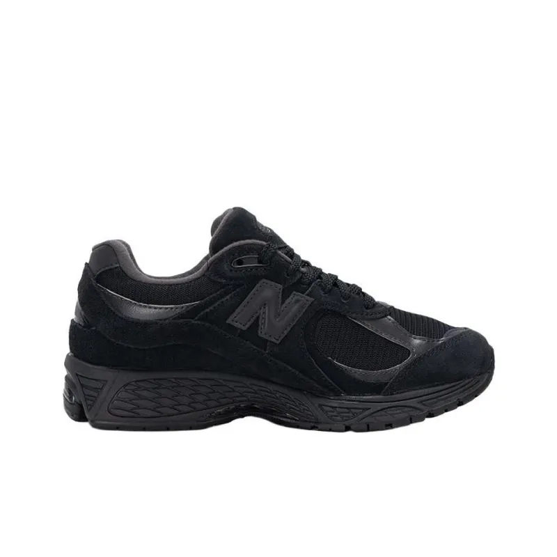 New Balance 2002R Triple Black Suede-1