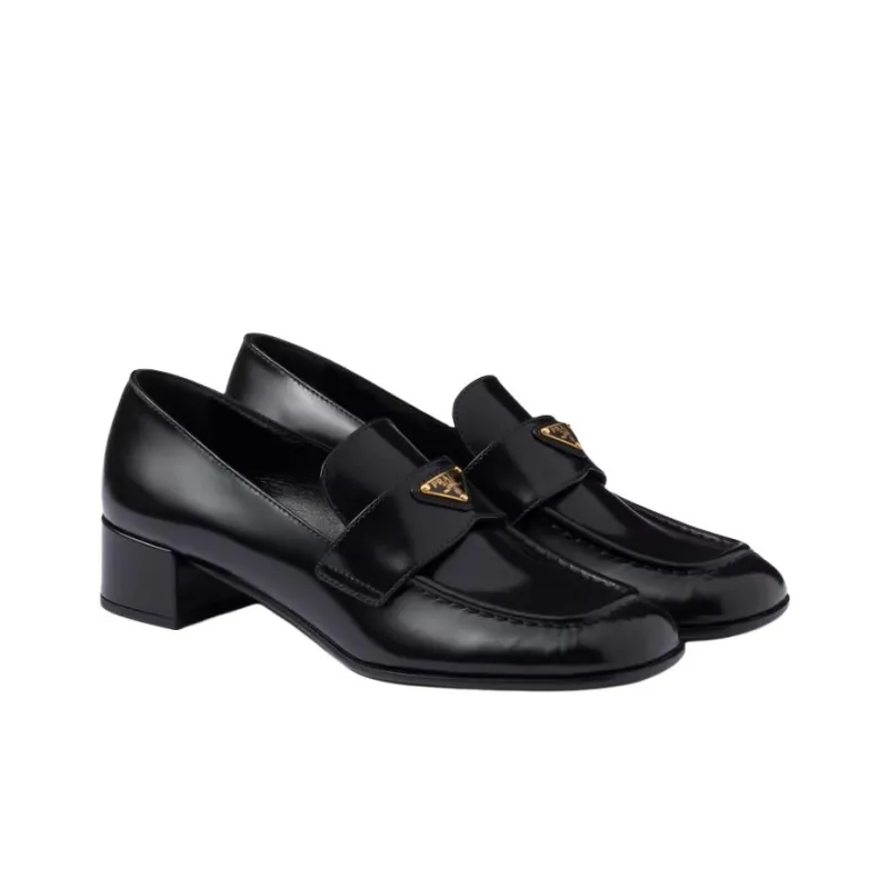 PRADA Loafers 3.5cm Women's Black-2