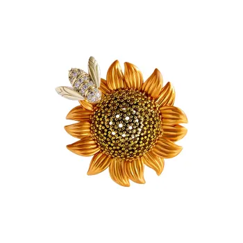 VIOLET Synthetic Cubic Zirconia Brooches Women's