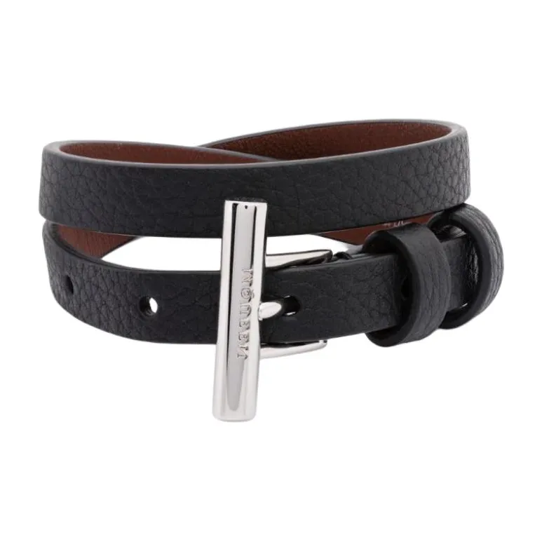 Alexander McQueen T bar Wrap Bracelet-1