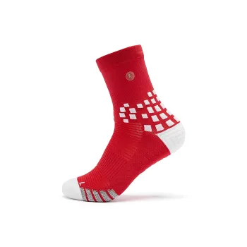 QIAODAN Running Socks Men's 1 Pack Koi Fish Red
