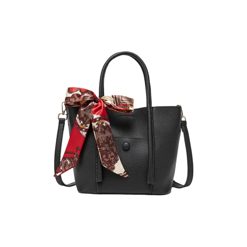 NOMK PU Shoulder Bag, Crossbody Bag, Handbag Women's Black/Brown/Ecru/Khaki-1