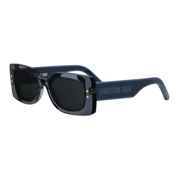 DIOR Irregular Shape Sunglasses Women's Blue