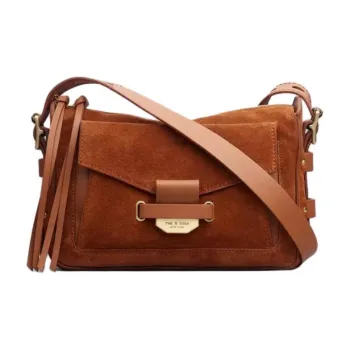 RAG&BONE Calf Suede Shoulder Bag Small Size Women's Brown