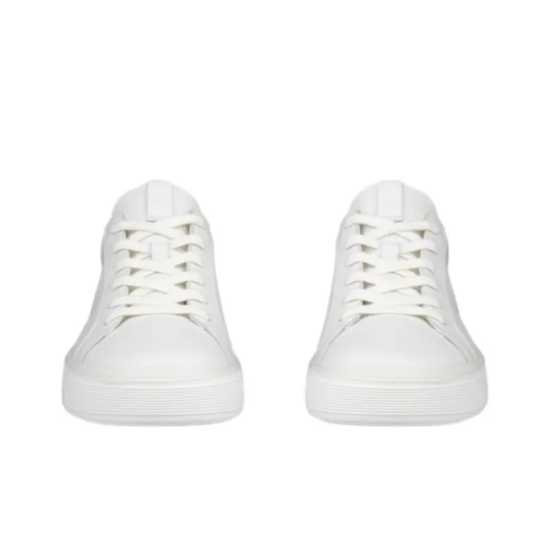 Ecco Street Tray Low Top Skateboard Shoes Women's White-4
