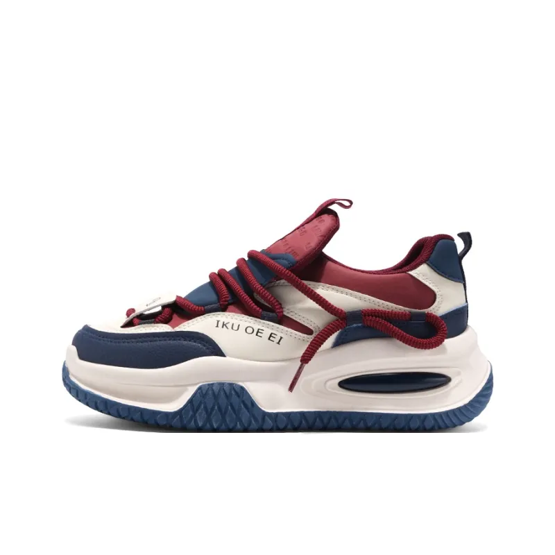 SOURCE Cushioning, Slip Resistant, Abrasion Resistant, Balance, Impact Resistant Low Top Chunky Sneakers Men's-0