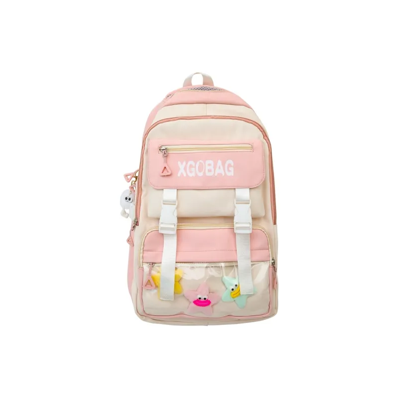 SUN ERATH&U Nylon Backpack Regular Unisex Black Blue/Khaki/Purple/Pink/Red-12