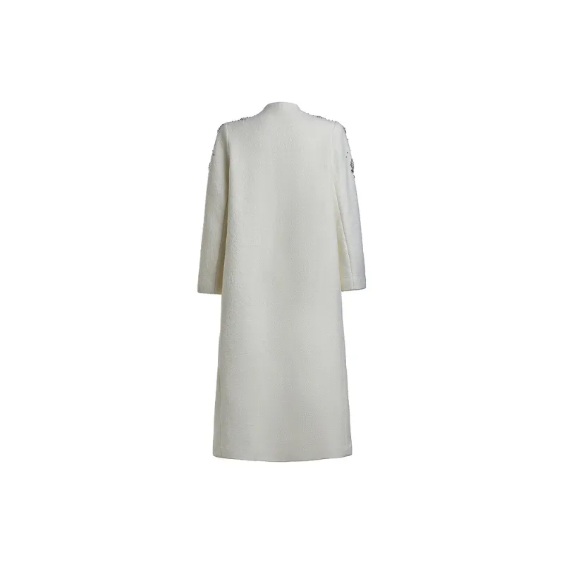 Rich Radi Q's Coats Women's White-1