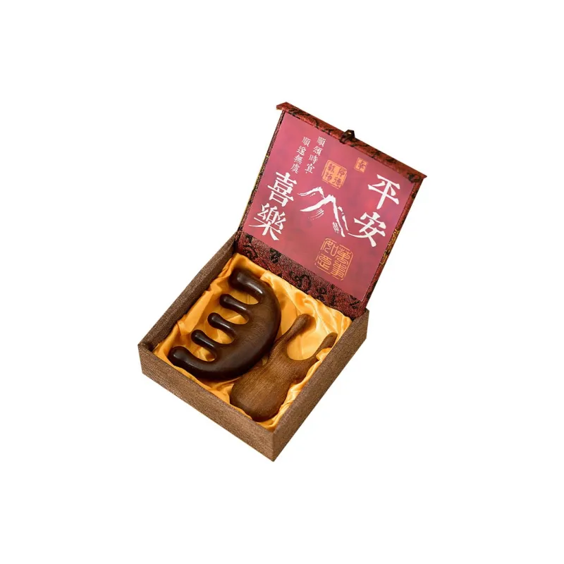 XIBI Sandalwood Life Saving Comb Box Head Scalp Meridian Comb Multifunction Hairdressing Tools Smooth Hair Massage-2