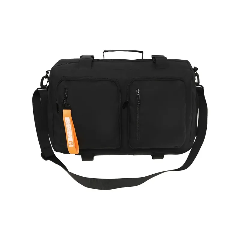 Deli Bear PU Backpack Regular Unisex White/Gray/Black-2