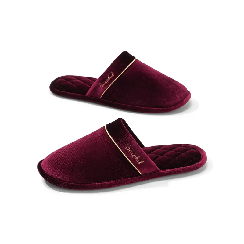 Barphil Men's & Women's Indoor Home Fall & Winter Slip Resistant Cotton Slipper With Soft Sole Closed Toe Casual-13