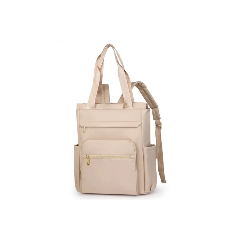 Yalu Nylon Fabric Backpack Women's Cherry Blossom Pink/Olive Green/Pearl White/Classic Black/Khaki/Coffee-23