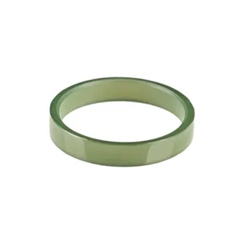 Zhen Yu Zhen Pin Rings Green Jade Unisex