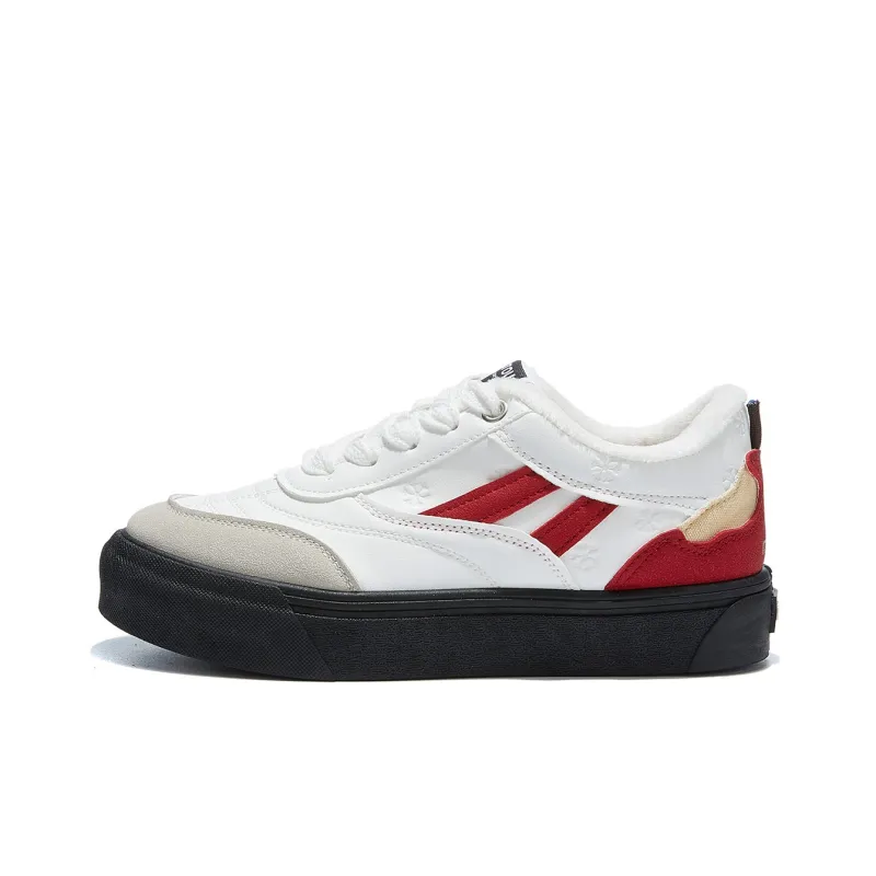 Little Red Man Low Top Skateboard Shoes Women's-6