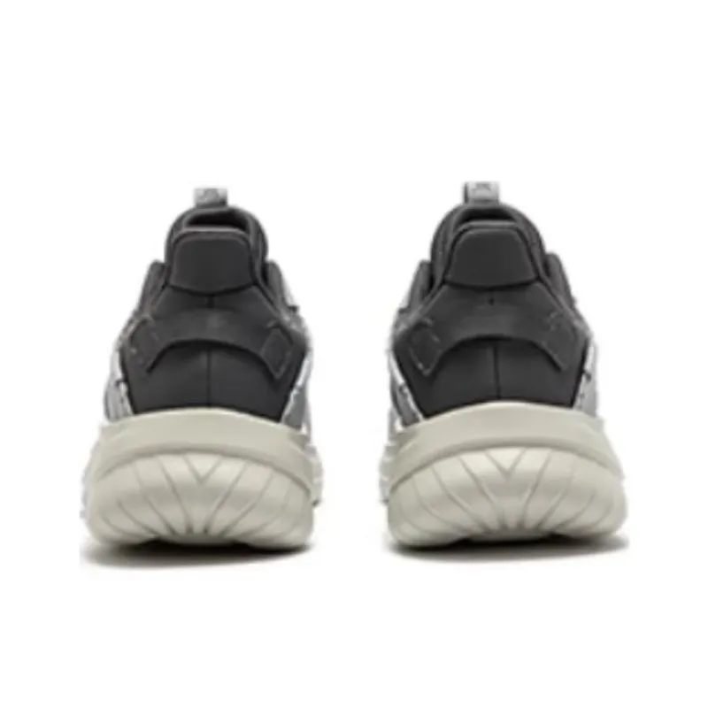 361° Anti Slip Wear Resistant Low Top Running Shoes Men's Gray-2