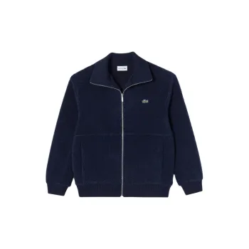 LACOSTE Velvet feel Coat Men's Marine Blue