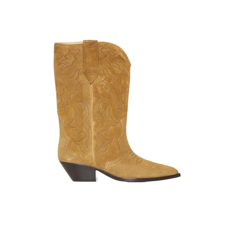 ISABEL MARANT Duerto Suede Cowboy Boots-1