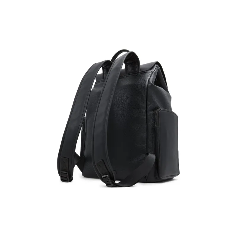 ALDO Artificial Leather Backpack Medium Size Men's Green Black/Black-4