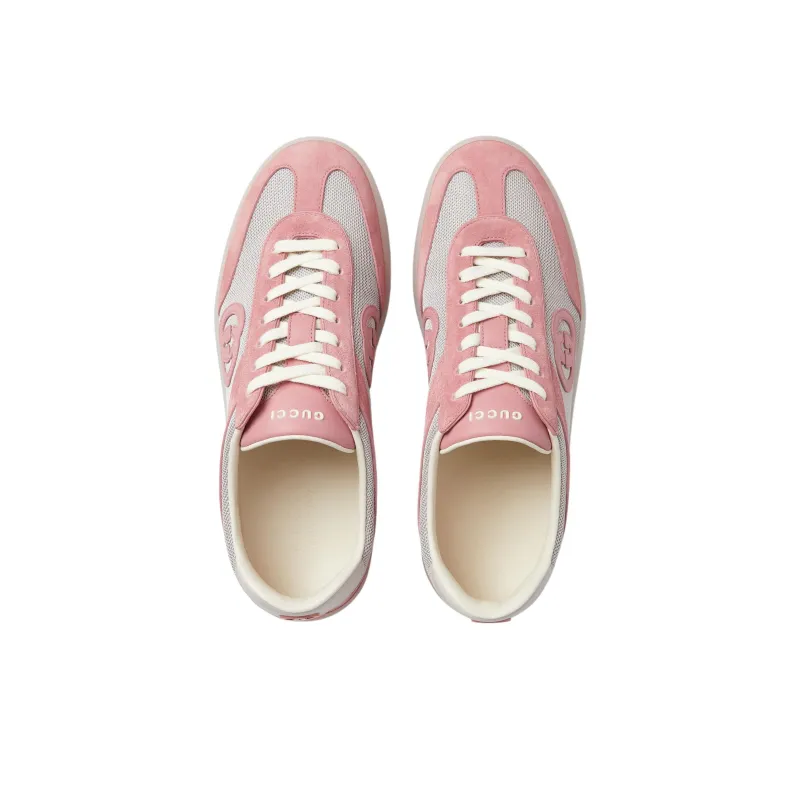 GUCCI Incrocio GG Low Top Skateboard Shoes Men's Pink-3