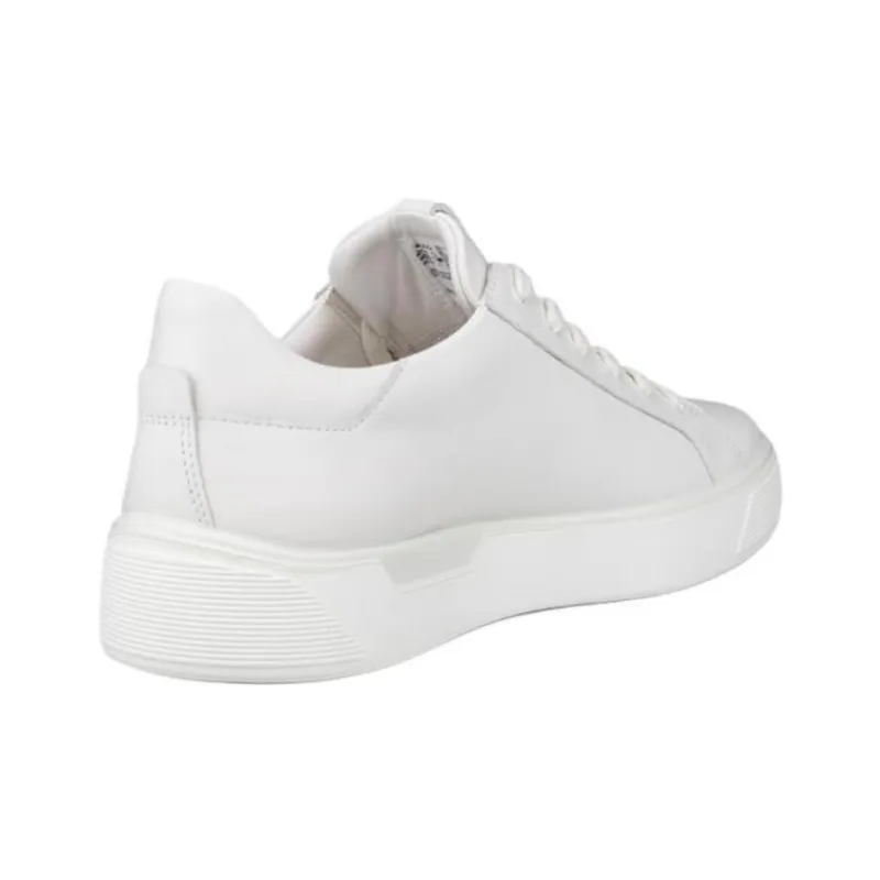 Ecco Street Tray Low Top Skateboard Shoes Women's White-2