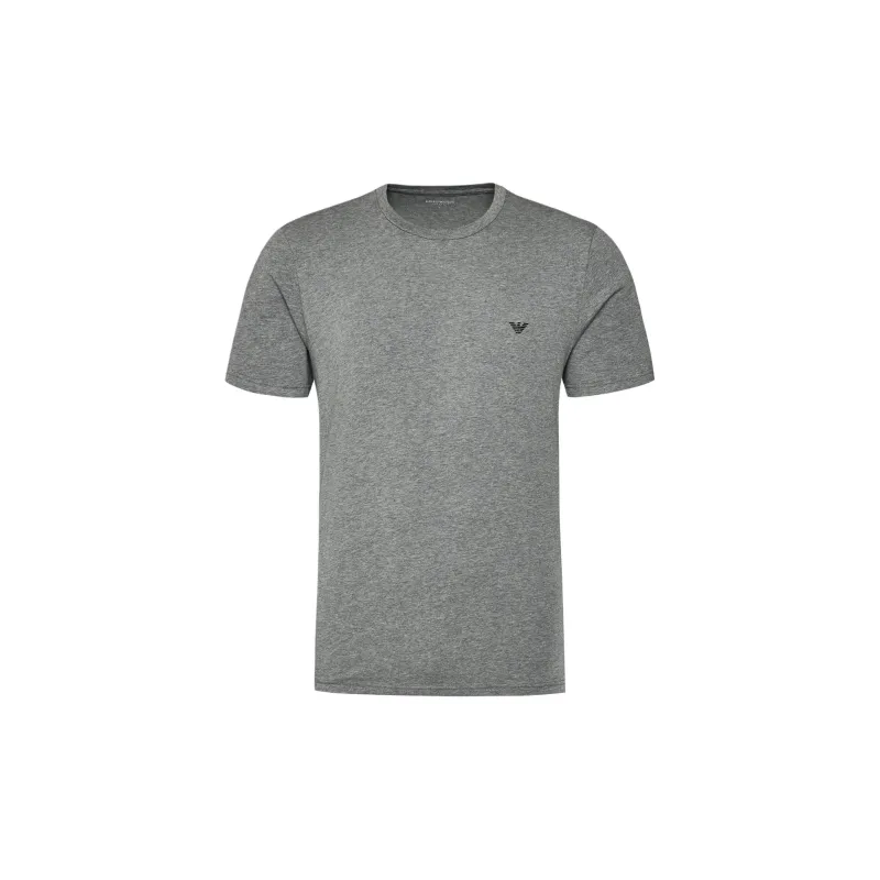 EMPORIO ARMANI SS24 Regular Logo Print Crew Neck Short Sleeved T Shirt Men's Men's 2 Pack 2 Pack-5