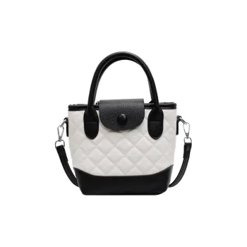 Yalu PU Handbag Shoulder Bag Crossbody Bag Regular Women's White & Black/Silver/Black/Coffee