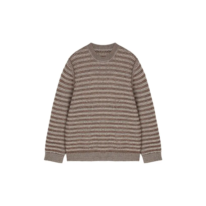 Osens Sweater Men's Vintage Brown Stripes-1