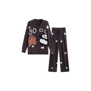 Wabi Town Pajama Set Women's Brown
