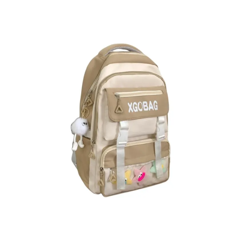 SUN ERATH&U Nylon Backpack Regular Unisex Black Blue/Khaki/Purple/Pink/Red-10