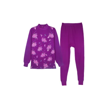 Cotton Gene Thermal Set Women's Wealth Purple