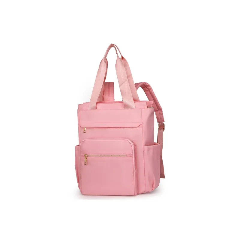 Yalu Nylon Fabric Backpack Women's Cherry Blossom Pink/Olive Green/Pearl White/Classic Black/Khaki/Coffee-5