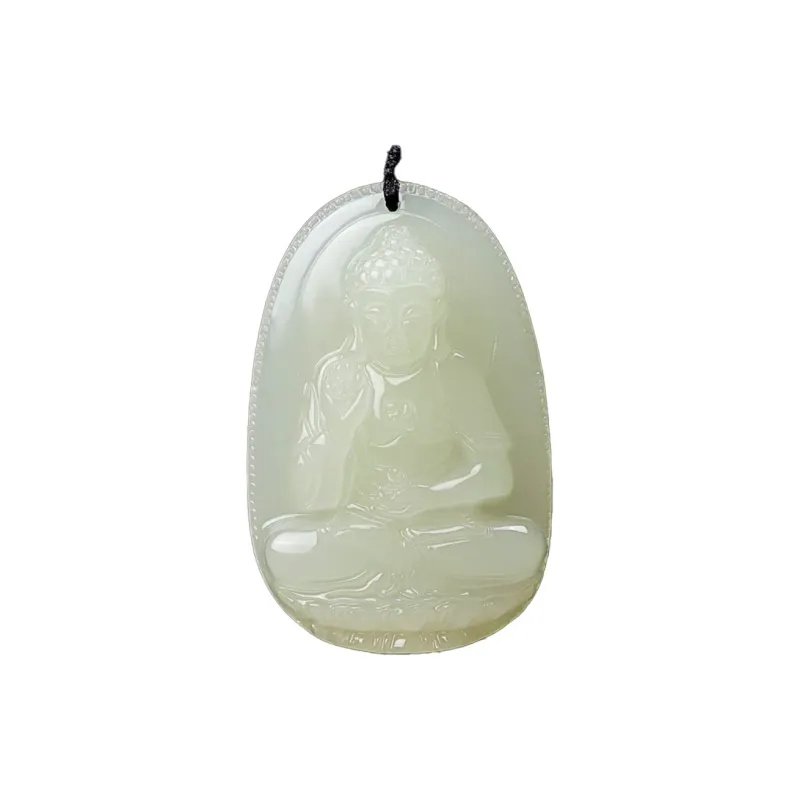 YULONGFEITIAN Hetian Jade Pendants Green Jade Unisex-7