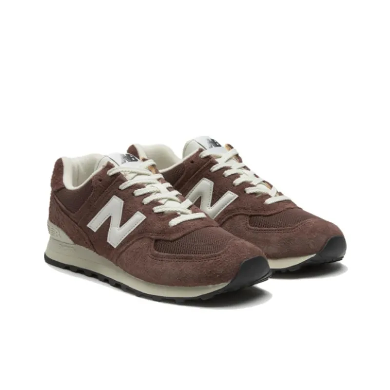 New Balance NB 574 Anti Slip Wear Resistant Low Top Casual Shoes Unisex Brown-2