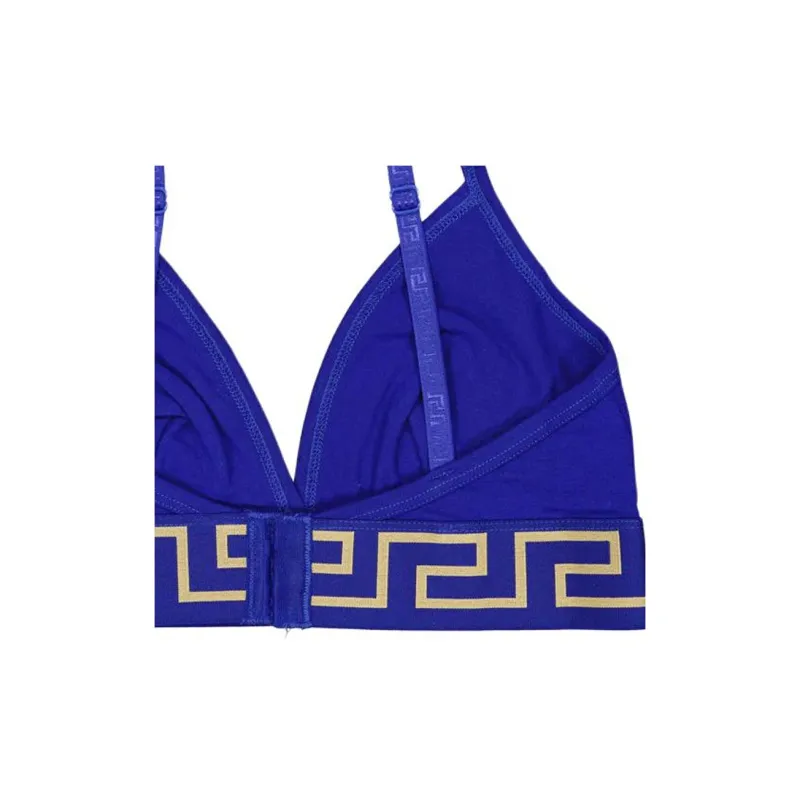 VERSACE Greca Border Bralette 'Bluette'-3
