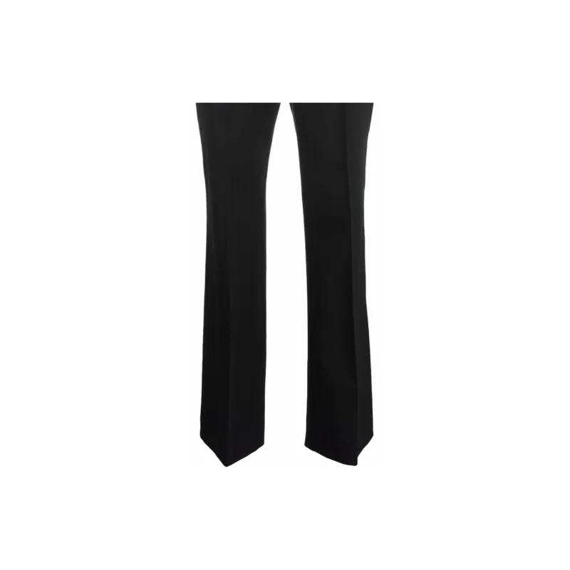 VERSACE High Waist Kick Flare Trousers-4