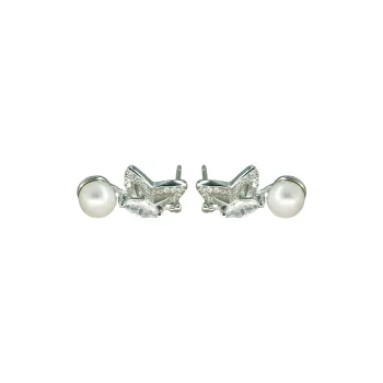 QINGFU Freshwater Pearl Earrings Women's