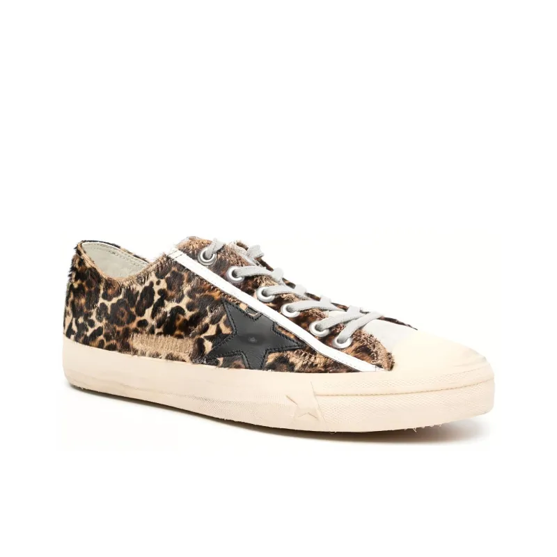 Golden Goose V-Star Leopard-print Sneakers-2