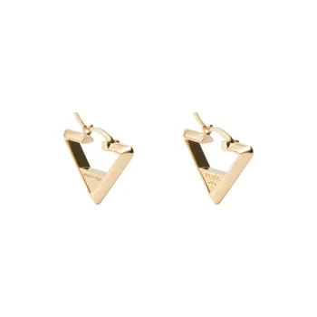 PRADA Metal Earrings Women's Gold