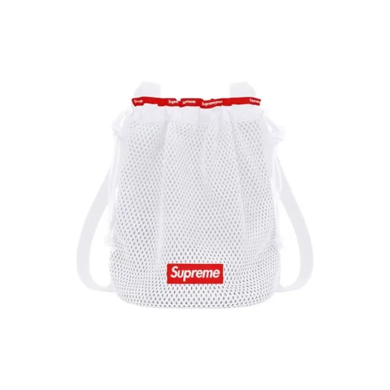 Supreme Nylon Backpack Trumpets Unisex White-1
