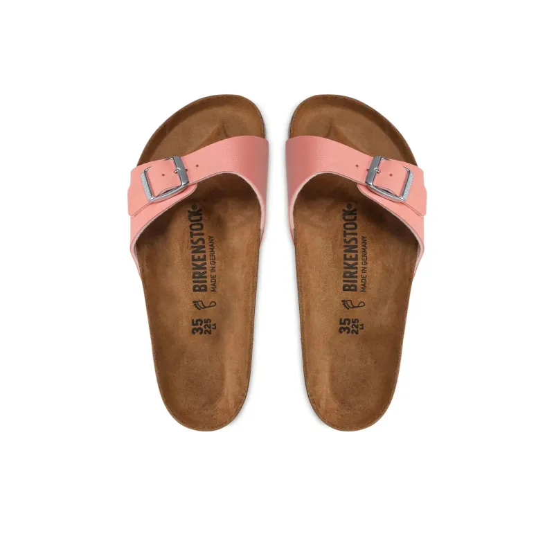 Birkenstock Madrid Abrasion-Resistant Slide Slippers Women's Pink Regular-5