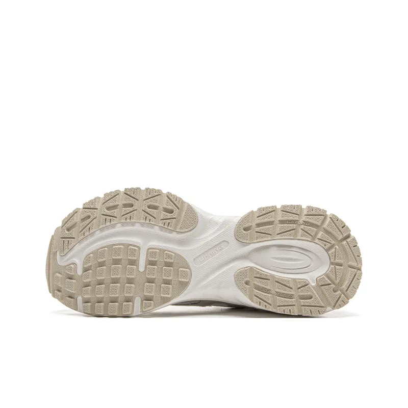 LiNing Star Ring Cushioning Abrasion Resistant Breathable Low Top Casual Shoes Men's Ecru-6