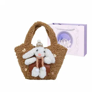Baona Plush Handbag Regular Women's Brown